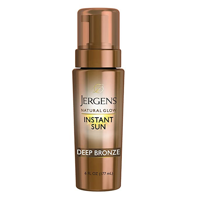 Jergens Natural Glow Instant Sun Body Mousse, Self Tanner for Deep Bronze Tan, Sunless Tanning Bo... | Amazon (US)