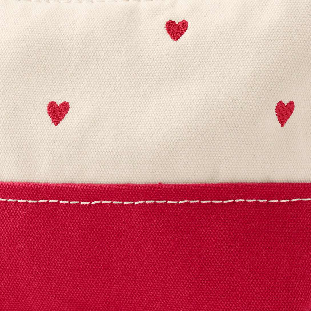 Embroidered Zipper Canvas Pouch | Lands' End (US)