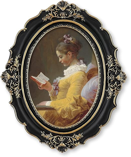 SIMON'S SHOP 5x7 Picture Frame Black for Wedding Family Photo, Oval Picture Frames 5x7 for Wall a... | Amazon (US)