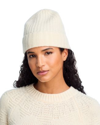 C by Bloomingdale's Cashmere V Fraas Rib Knit Cuff Cashmere Hat - Exclusive  | Bloomingdale's Jew... | Bloomingdale's (US)