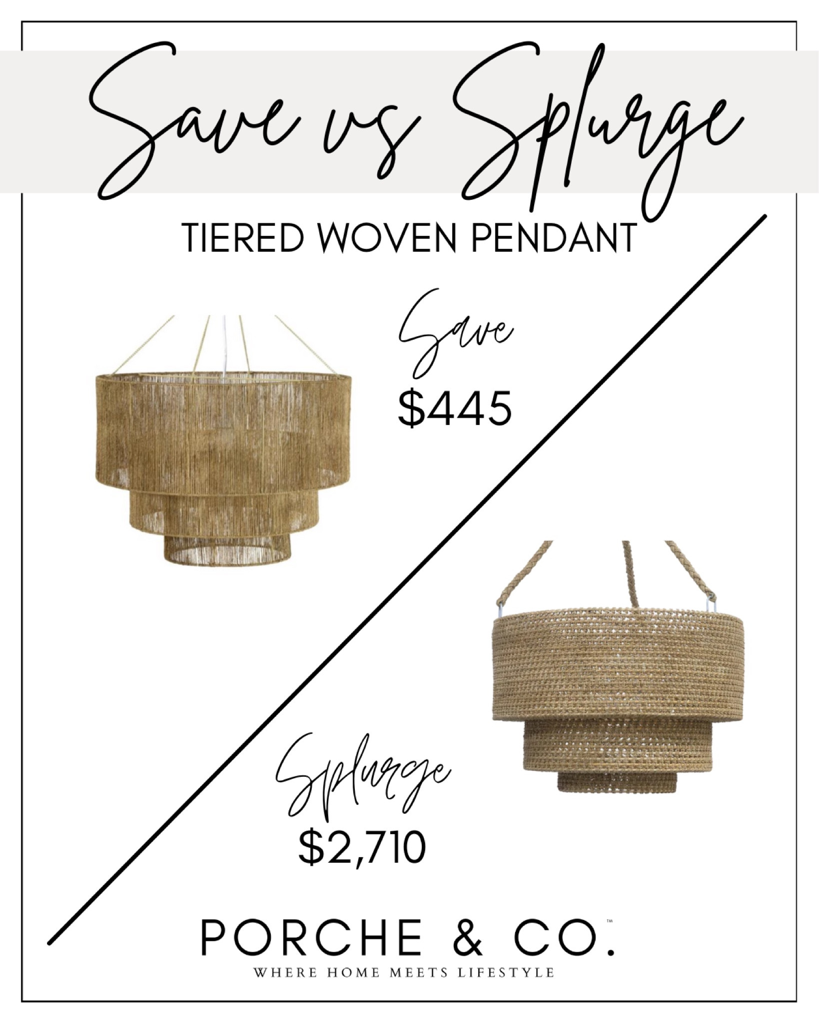 Woven pendant light, tiered pendant light, chandelier, modern classic lighting, save vs splurge, save and splurge, decor dupes

#LTKSale #LTKstyletip #LTKhome