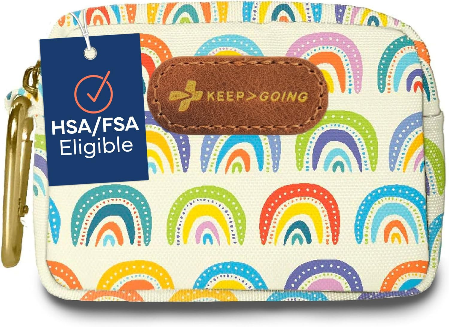 KeepGoing Small Travel First Aid Kit Kids – 60 Pc. Mini First Aid Kit for Purse, Diaper Bag, & ... | Amazon (US)