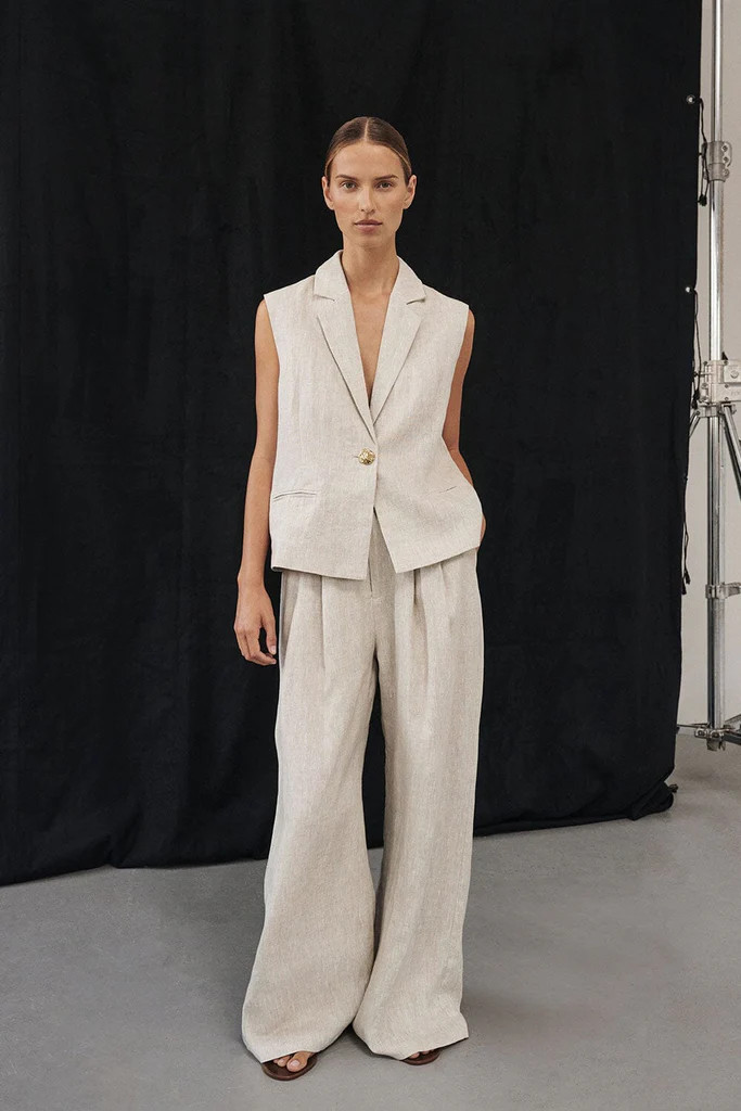 HOLDEN NATURAL LINEN PANT | DISSH