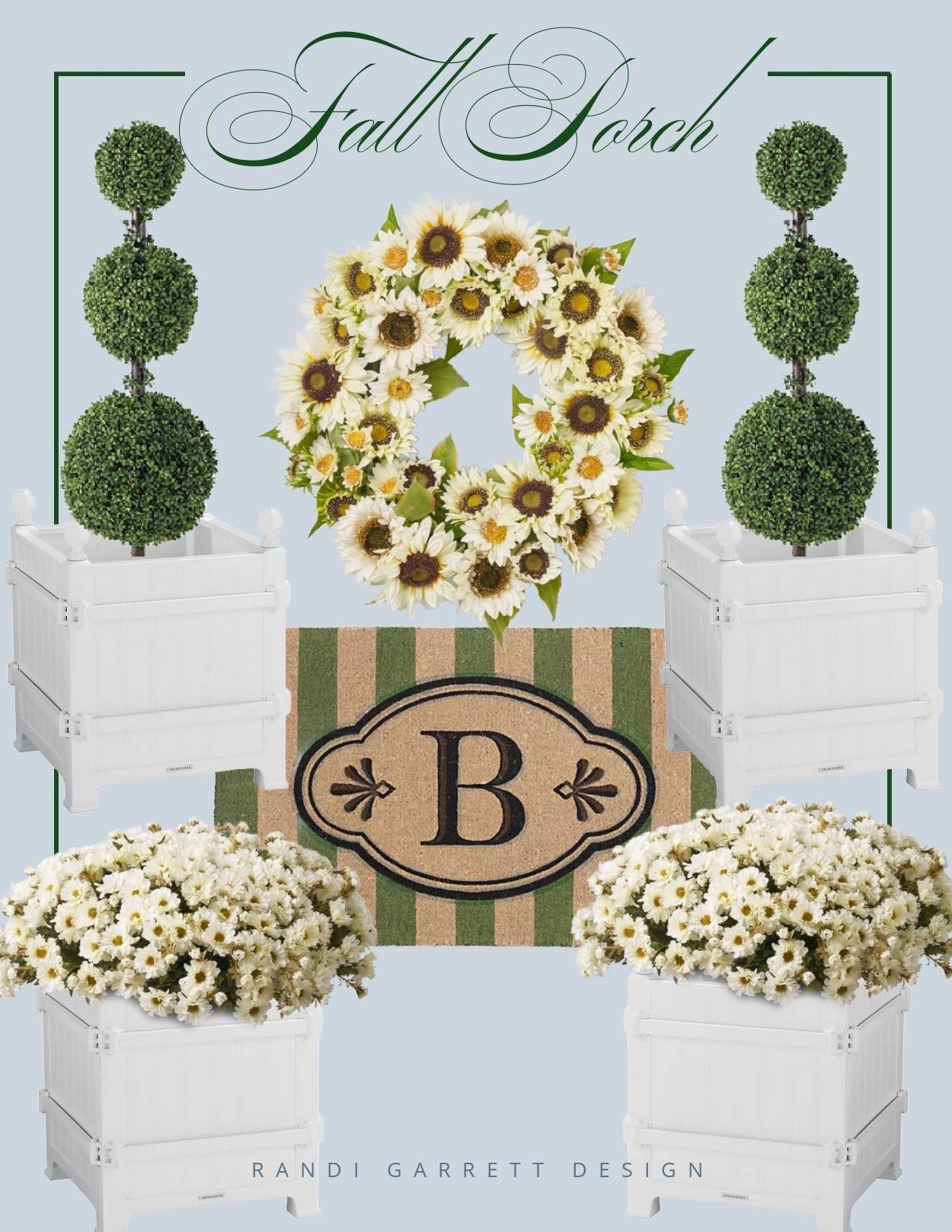 Fall porch ideas with this gorgeous sunflower wreath and stunning drop in florals all on sale!

#LTKHome #LTKSeasonal