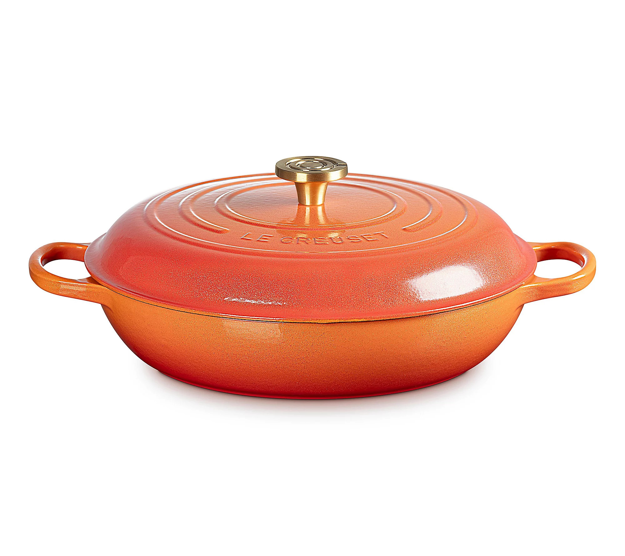 Le Creuset Flamme Doree 5 Quart Cast Iron Brais r | QVC