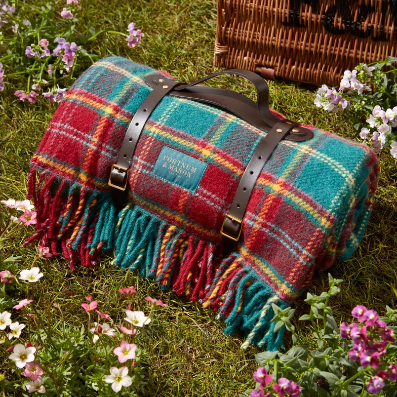 Fortnum’s Tartan Waterproof Picnic Blanket | Fortnum & Mason