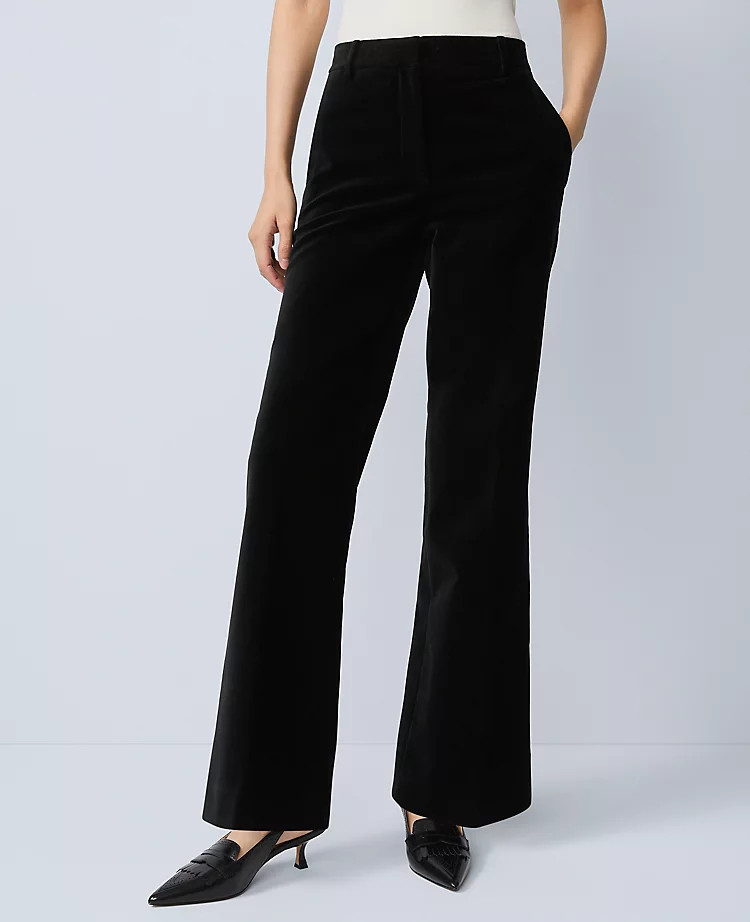 The Petite Jayne Trouser Velvet Pant | Ann Taylor