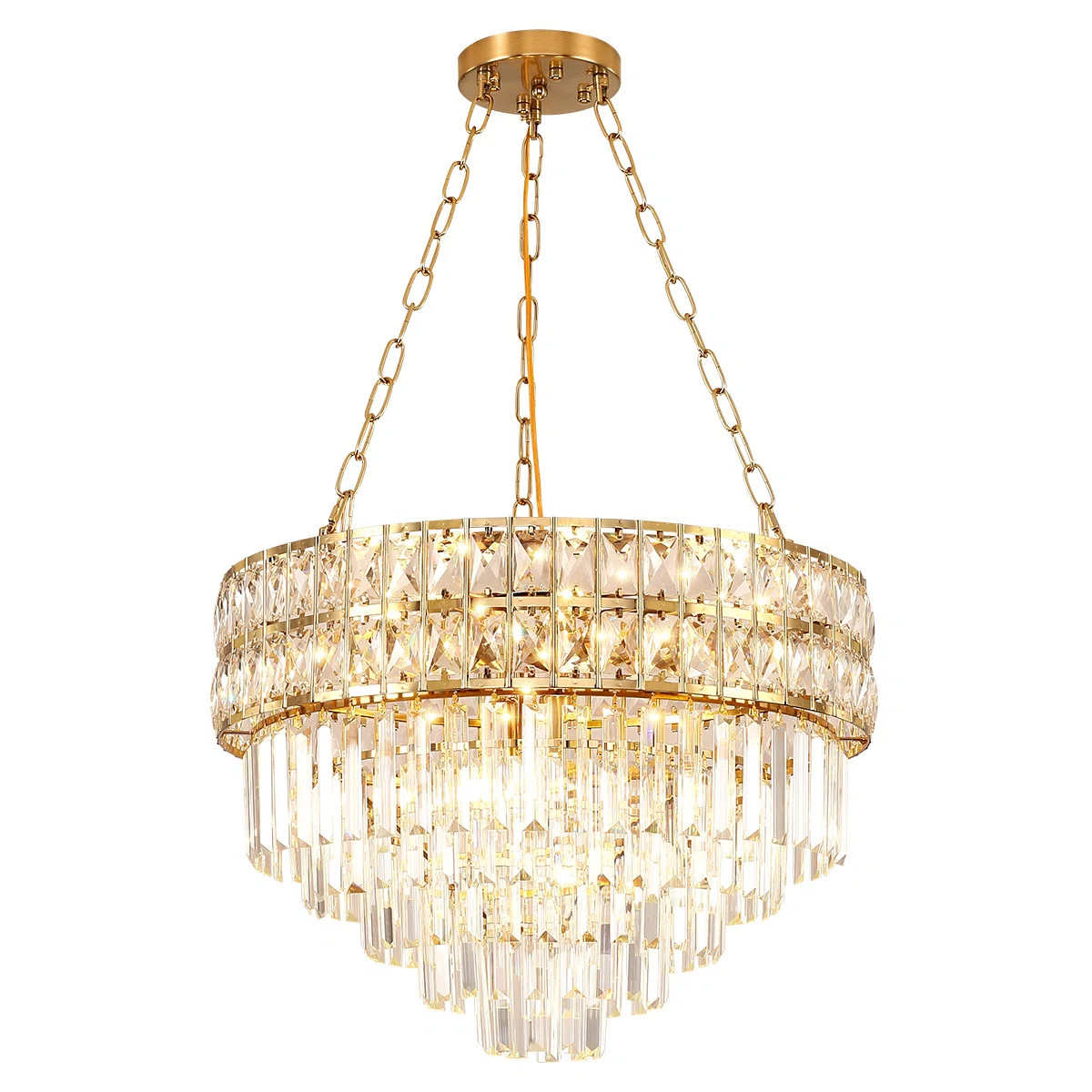 Imma Crystal Empire Chandelier with Crystal Accents | Wayfair North America
