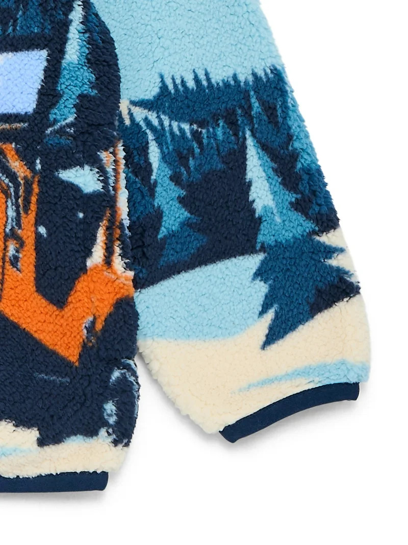 Jeep Boys Plush Fleece Quarter Zip Sweatshirt, Sizes 4-18 | Walmart (US)