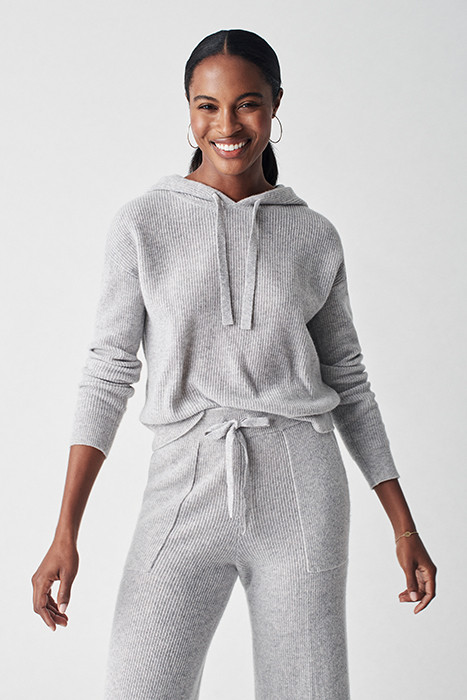 CLOUD CASHMERE HOODIE FOGGY | Faherty | Otrium | Otrium US