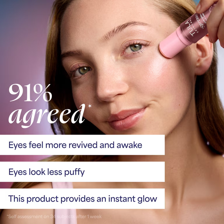 TULA Skin Care Spresso Energizing Eye Balm, Pink Rose - Under Eye Treatment, 0.35 oz. | Walmart (US)