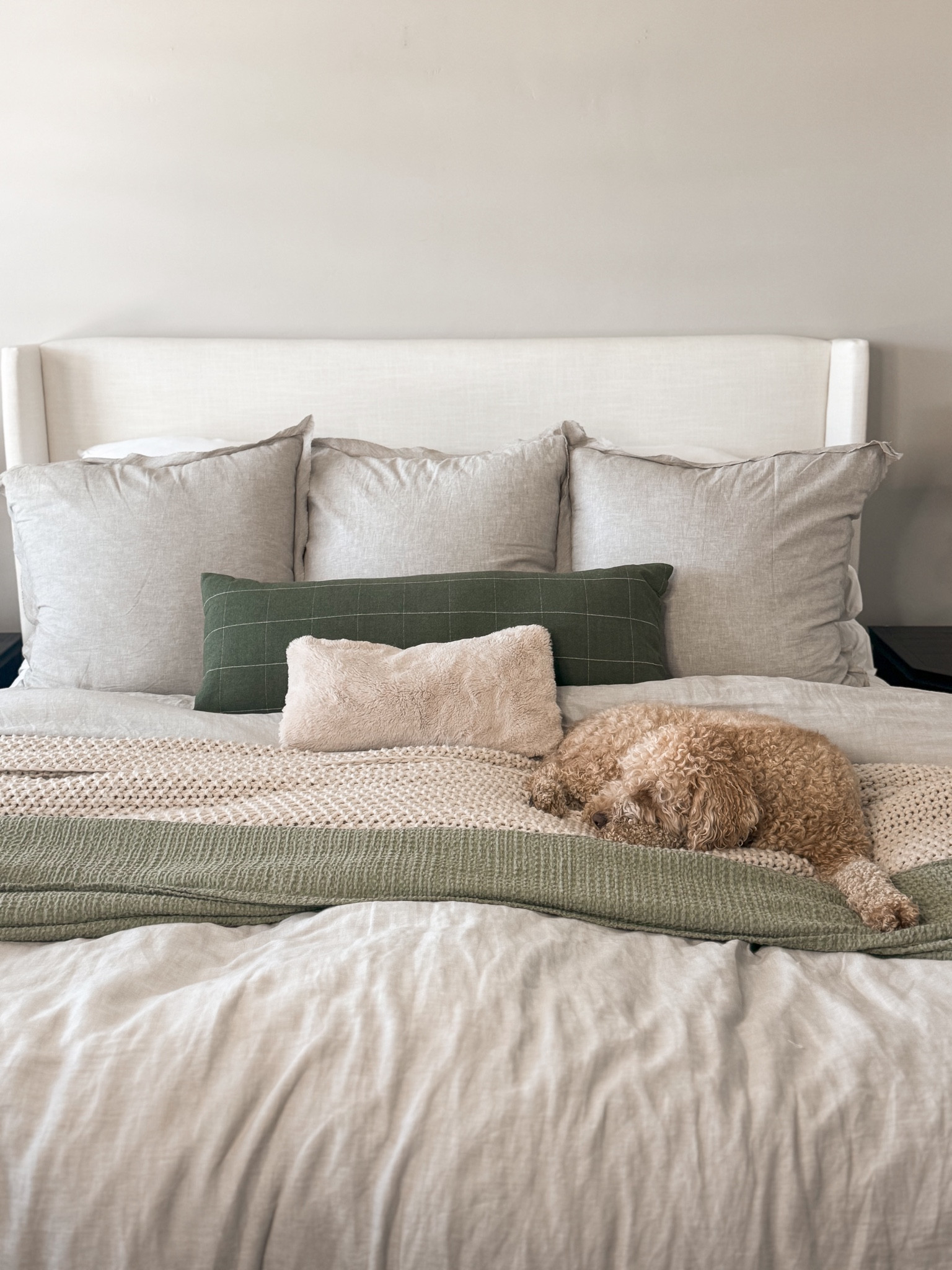 Primary bedroom bed frame 
Euro pillows 
Lumbar pillow 
Quilt 
Chunky blanket 
Target home decor 
Fall home decor 

#LTKFindsUnder50 #LTKSeasonal #LTKHome