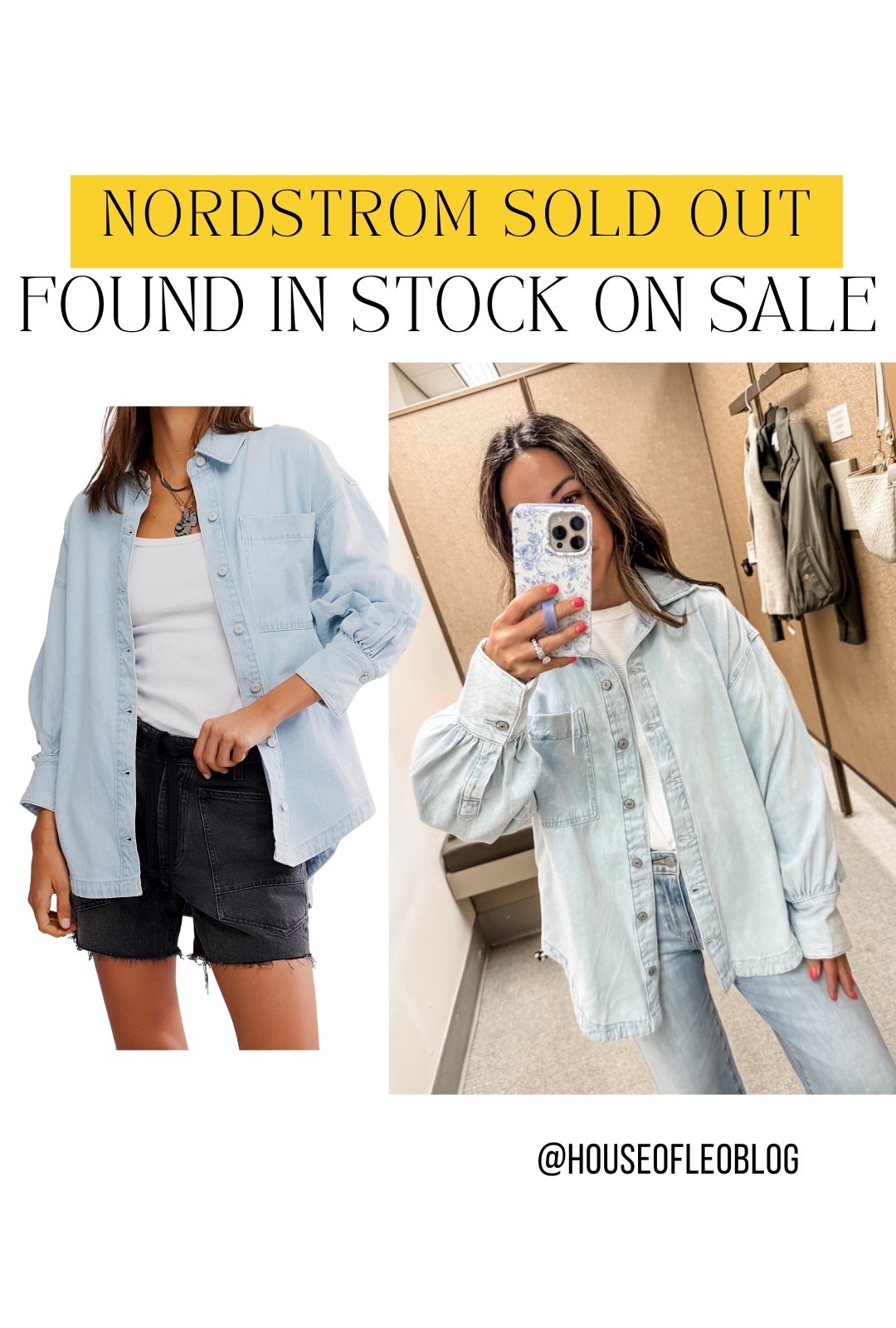 Wearing XS denim shirt. Nordstrom sale. Nsale

#LTKSaleAlert #LTKOver40