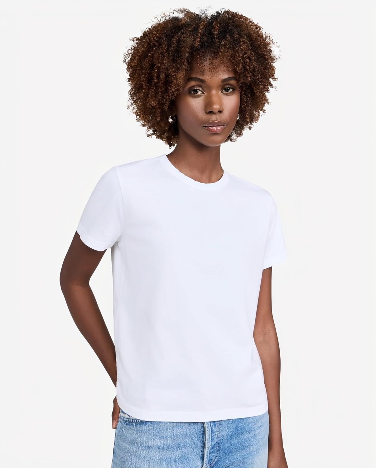 Madewell Women's The Perfect Crewneck Tee in Allday Jersey | Amazon (US)