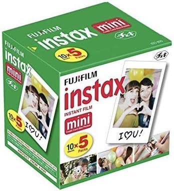 Fujifilm Instax Mini Instant Film, 10 Sheets×5 Pack(Total 50 Shoots) | Amazon (US)