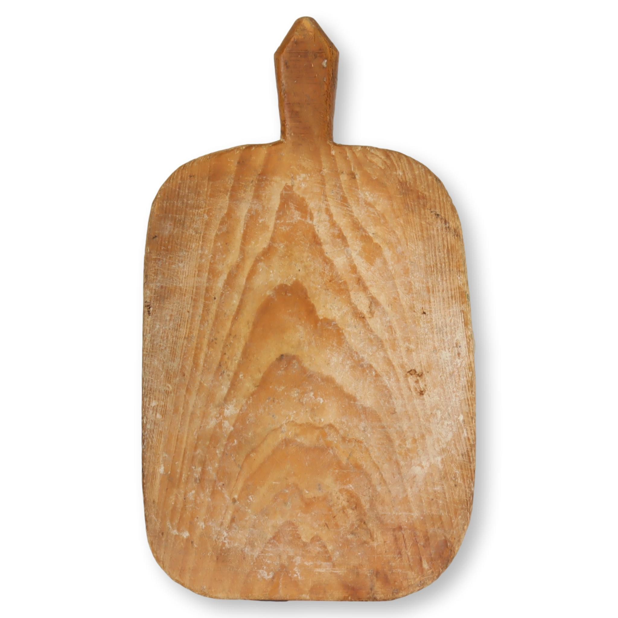 Antique Wood Cutting Board w/ Knife, 2Pc | One Kings Lane