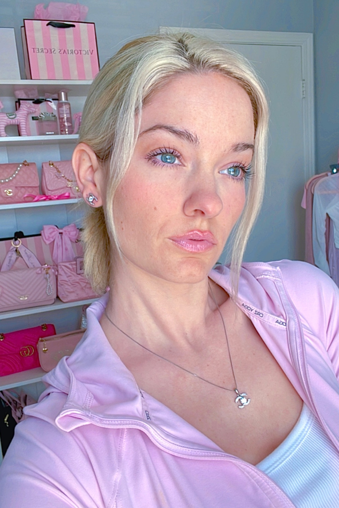 Pink clean girl light glam makeup+ athleisure outfit , y2k 2000s vibes

#LTKGiftGuide #LTKbeauty #LTKstyletip