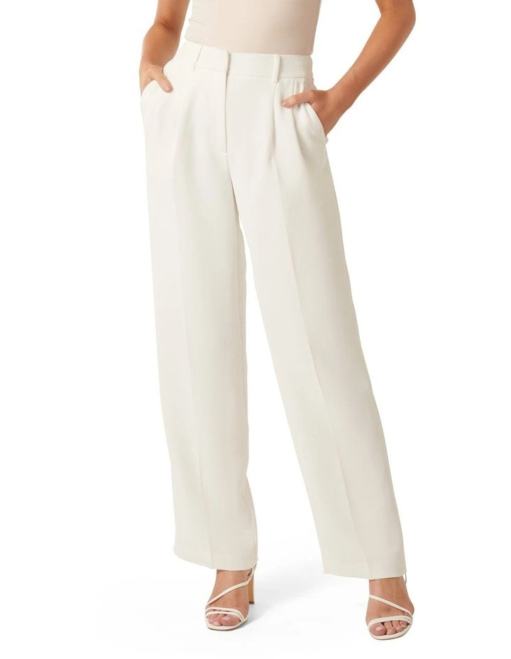 Dakota Straight Leg Pants in White | Myer