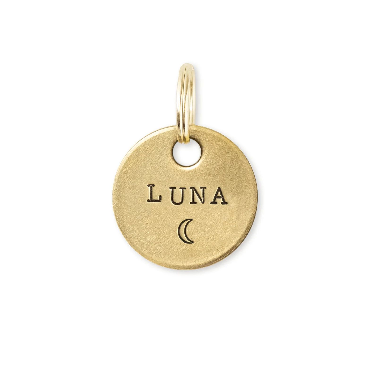 LUNA: Hand Stamped Personalized Custom Pet ID Tags for Dogs | Etsy | Etsy (US)