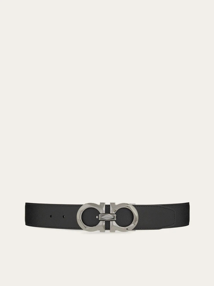 Reversible and adjustable Gancini belt | Ferragamo