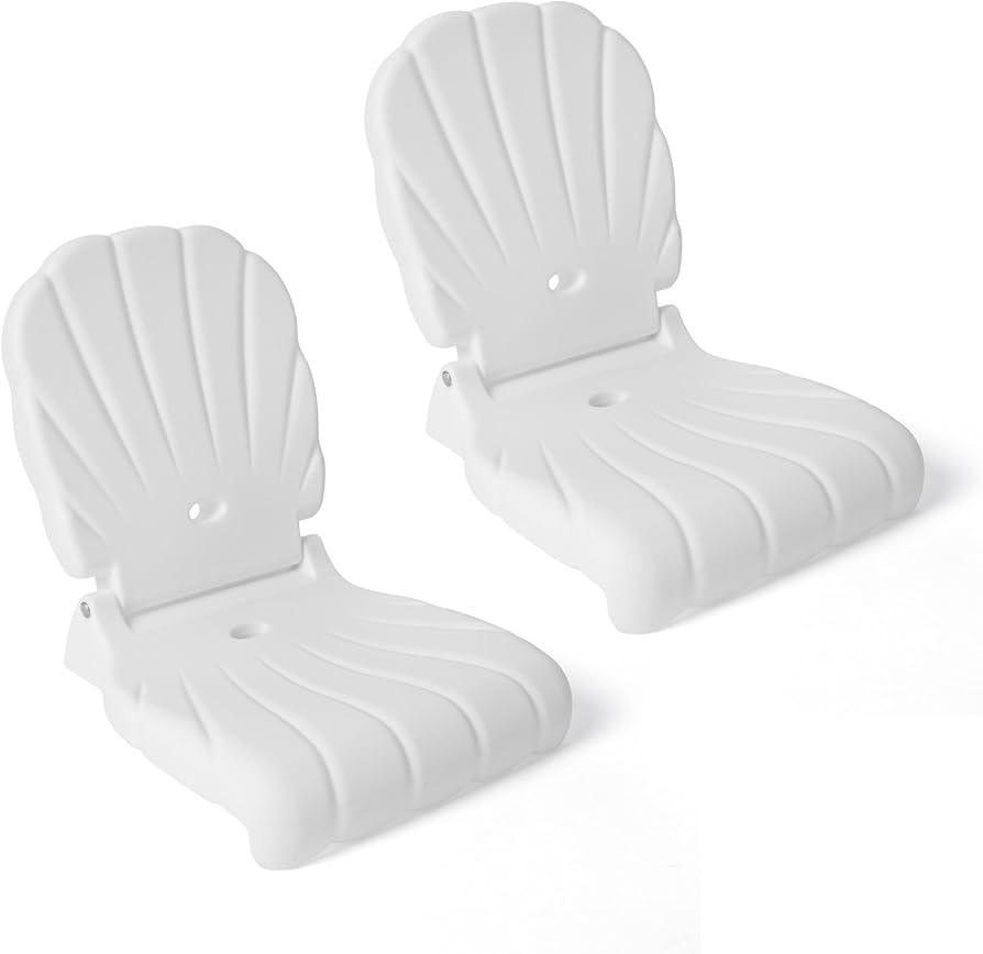 Step2 Seashell Flip Seat 2 Pack, Adult Portable Outdoor Chairs for Poolside, Camping, Beach, Stad... | Amazon (US)