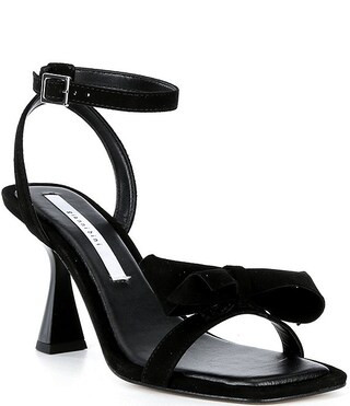 Gianni Bini Ransley Suede Bow Square Toe Dress Sandals | Dillard's | Dillard's