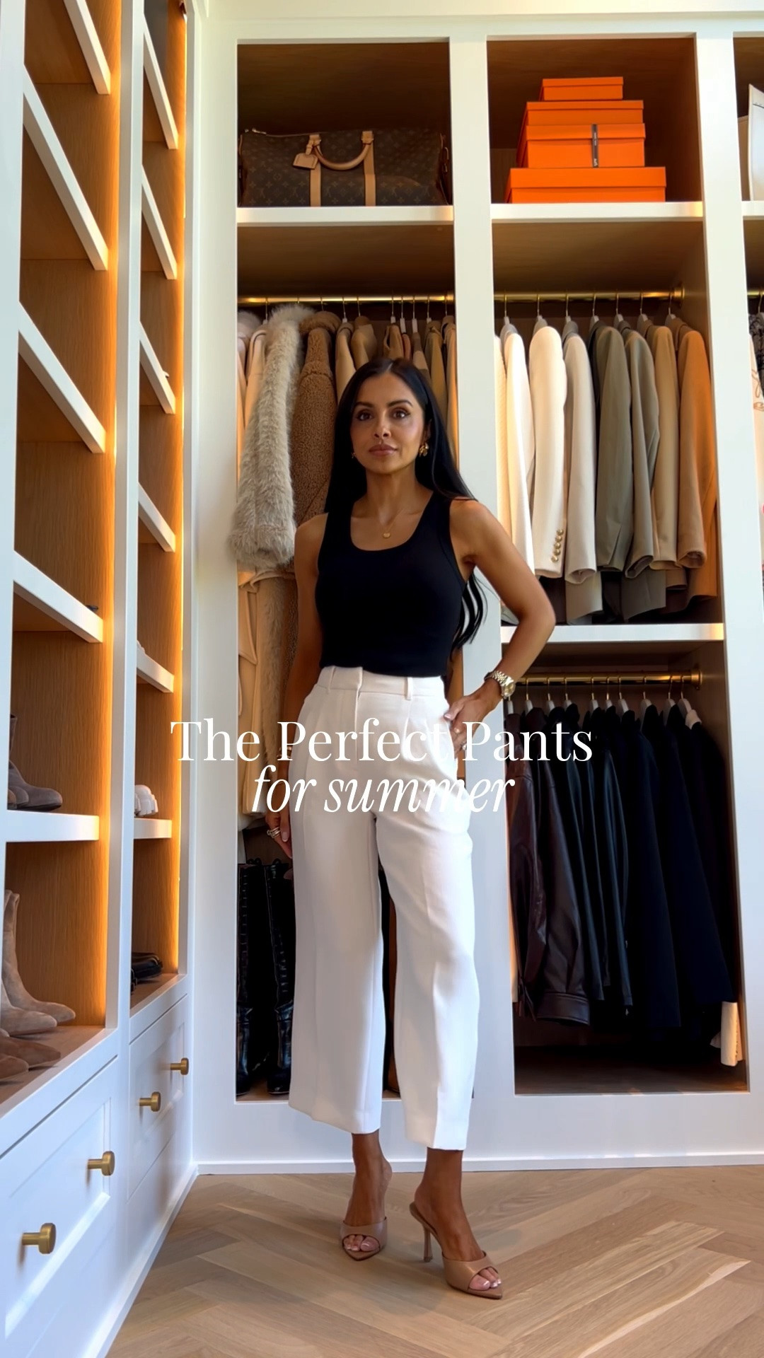 The perfect pants for summer / summer workwear / chic summer outfit 
Aritzia effortless cropped pants wearing a 00
Aritzia black tank wearing an XXS
Amazon bag that looks like Celine

#LTKOver40 #LTKootd #LTKmomlife