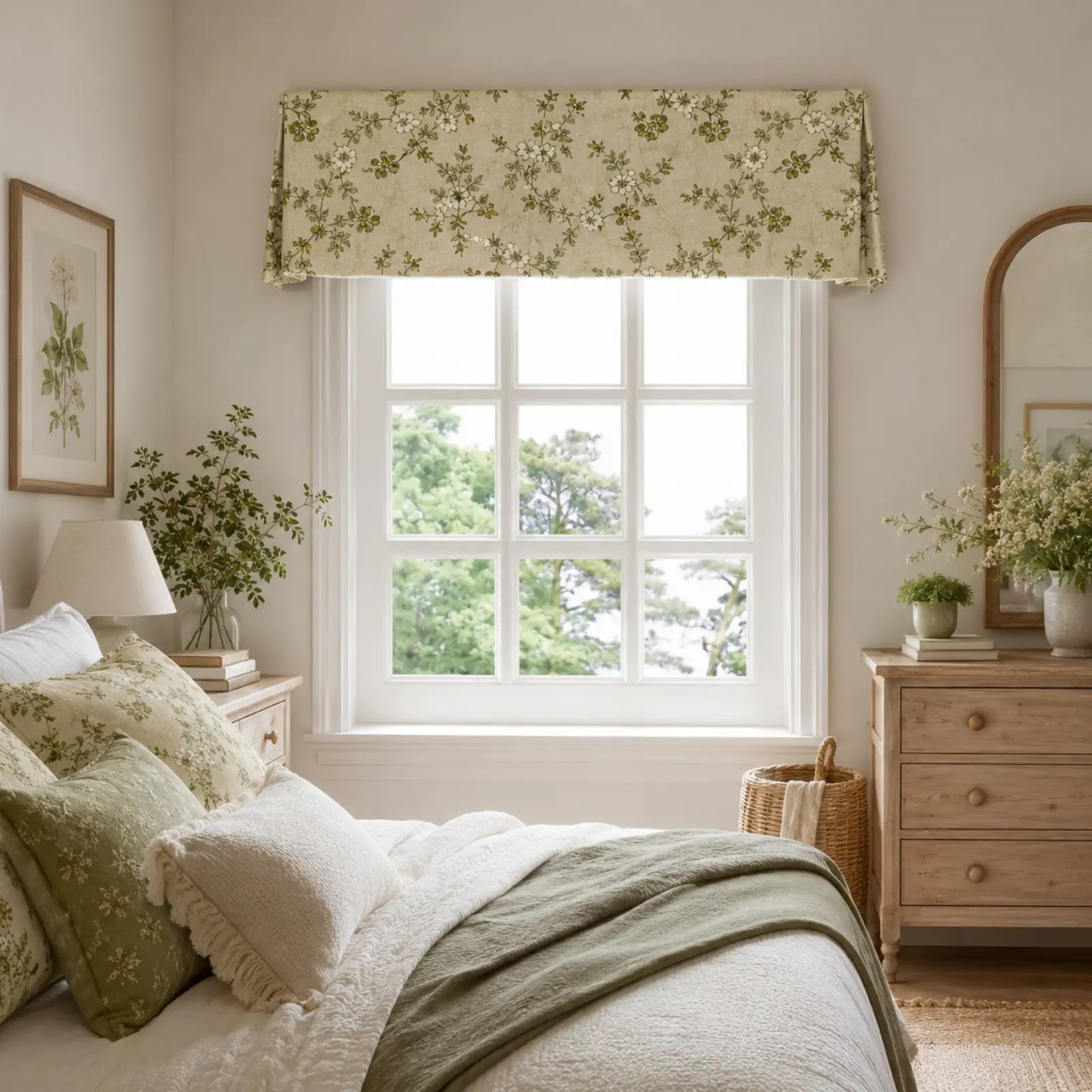Patterned Board Mounted Tailored Valance | TWOPAGES