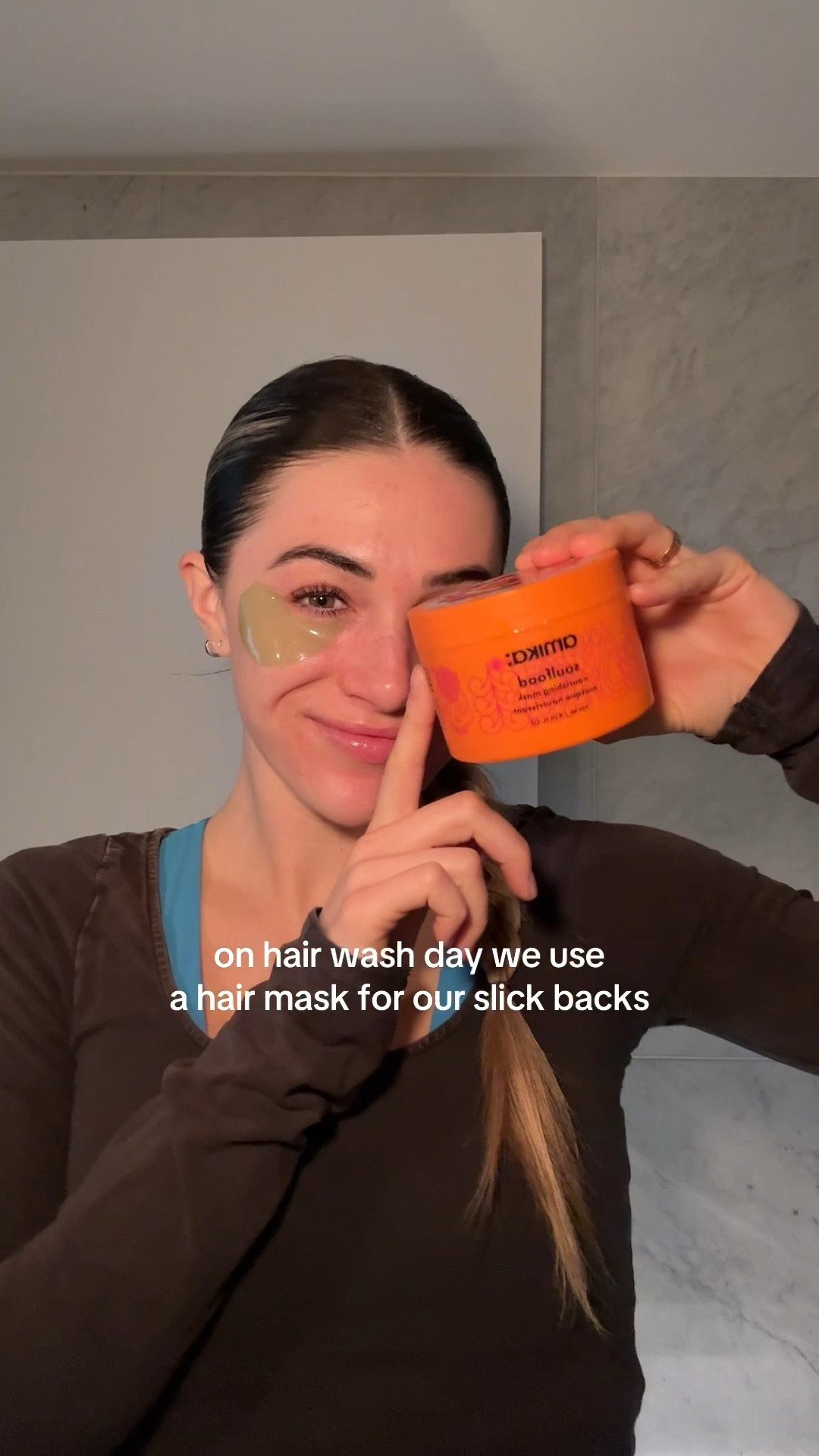 Hair Wash Day Hydration Hack! Use a hair mask instead of product for slick backs 🧡 

#LTKgrwm #LTKBeauty #LTKselfcare