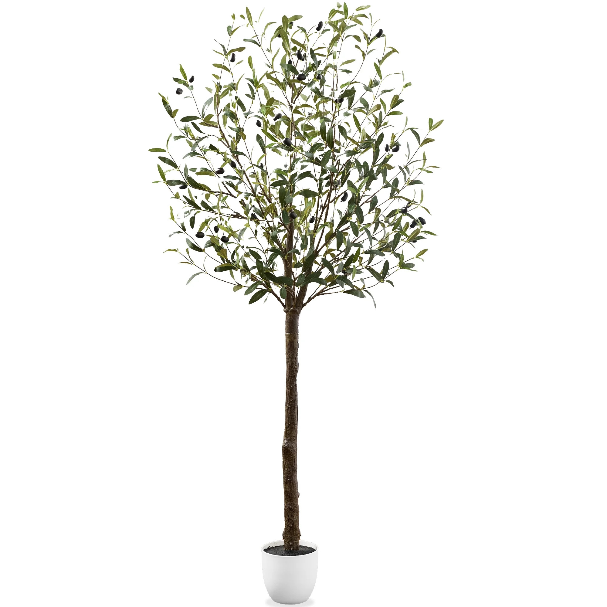 Best Choice Products 6.5Ft Artificial Olive Tree, Lifelike Faux Tree, Home Accent Decor w/ Planter Pot, Realistic Trunk | Walmart (US)