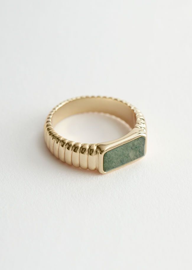 Textured Gemstone Ring | & Other Stories US