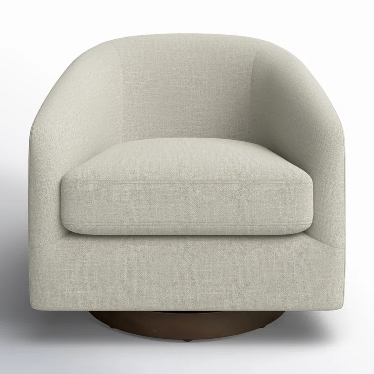 Bennett Upholstered Swivel Barrel Chair | Wayfair North America