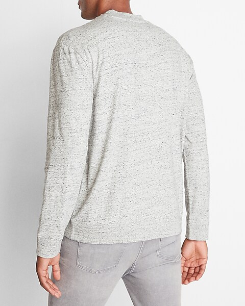 Long Sleeve Mock Neck T-shirt | Express