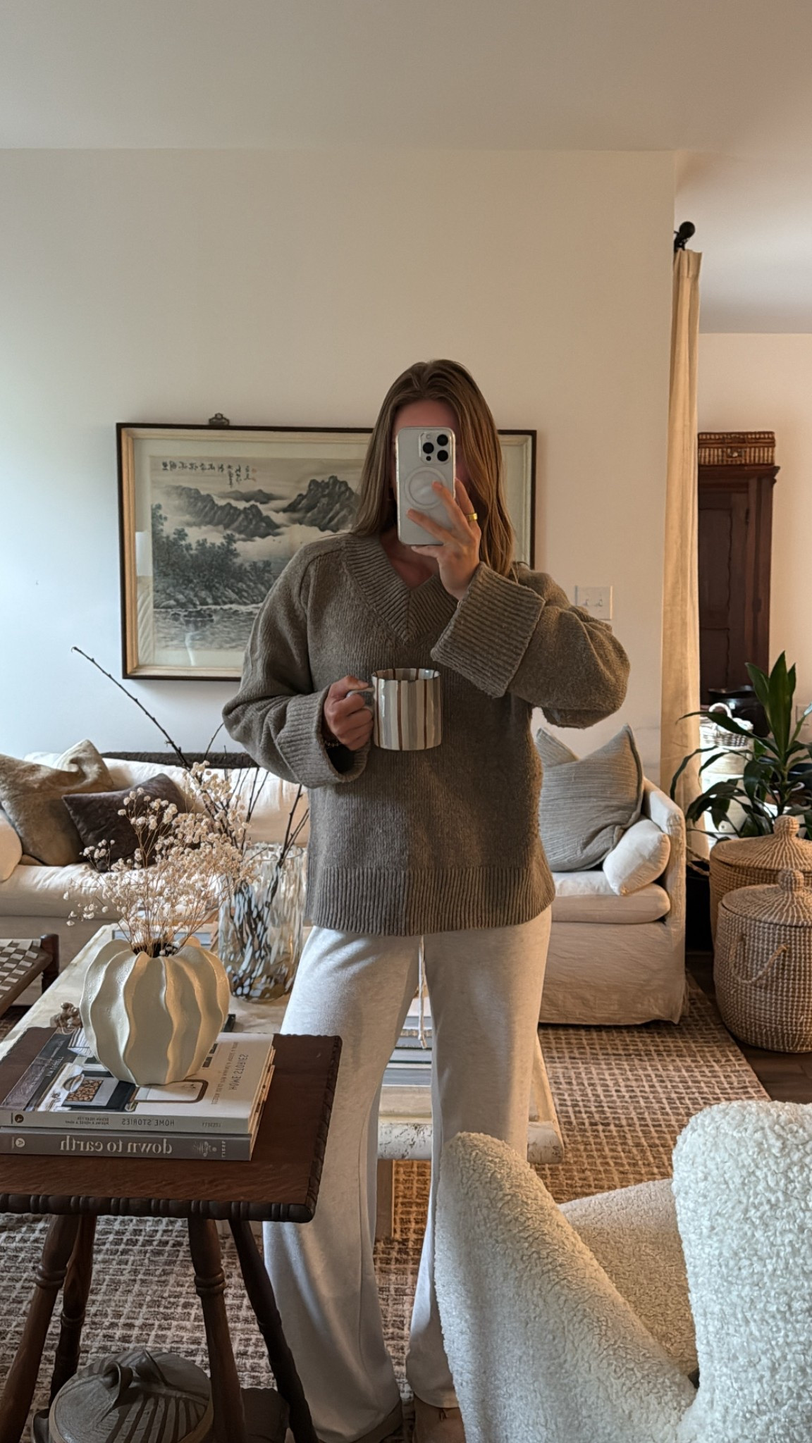 6/10/25 cozy morning lounge outfit 🫶🏼 cozy morning lounge outfit, neutral cozy loungewear, cozy home coffee moment, anthropologie coffee mug, soft neutral home vibes, morning cozy outfit, cozy neutral style, gentle morning routine, homebody cozy morning, cozy home cafe vibe, cozy neutral layers, soft cozy start to the day, comfy morning home look, neutral cozy style

