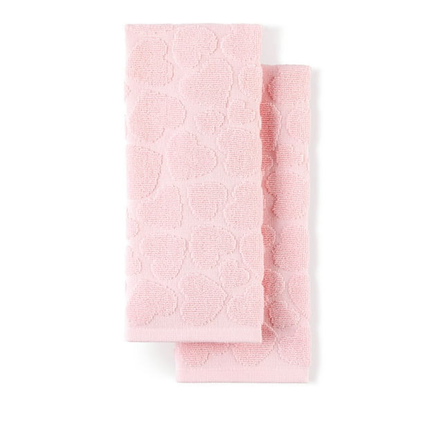 Way To Celebrate Tossed Hearts Kitchen Towel Set, 15"W x 25"L, Set of 2 - Walmart.com | Walmart (US)