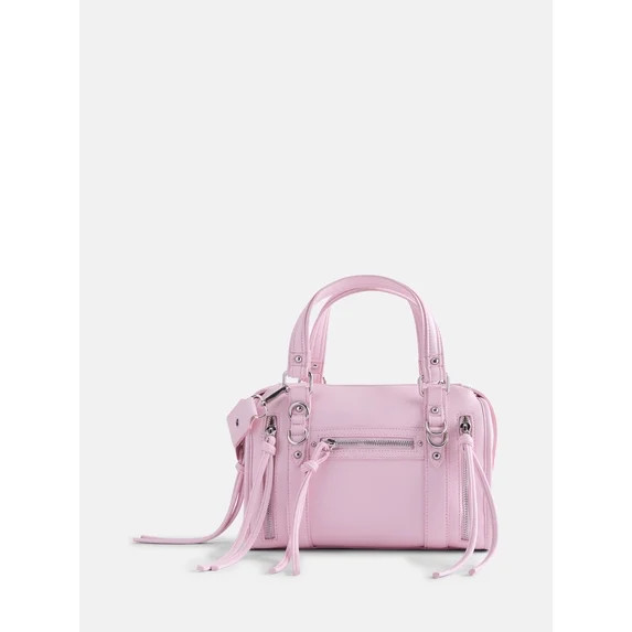 Madden NYC Women's Soft Zipper Satchel Handbag, Pink | Walmart (US)