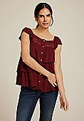 Tiered Babydoll Blouse | Maurices