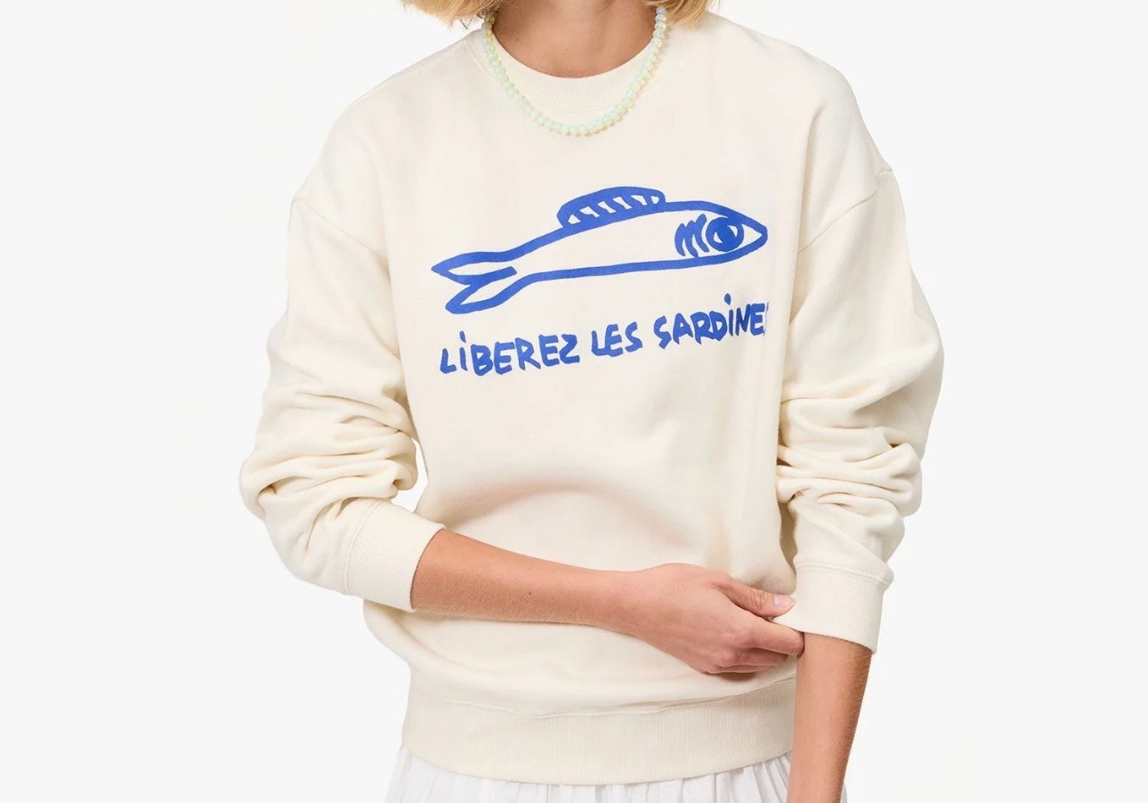 I LOVE the “Liberez les sardines” line from Clare V. This will be so fun to wear to work! 

#LTKStyleTip