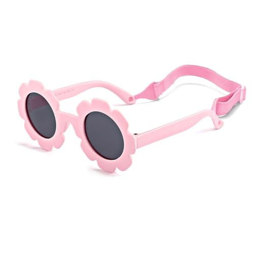 FBHLZ Baby flower Sunglasses with Strap girls polarized sunglasses Flexible Bendable Newborn UV400 Sunglasses for 0-24 months | Amazon (US)