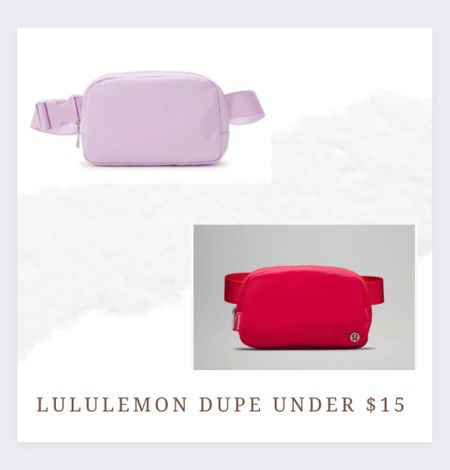 Fabulous Lululemon belt bag dupe * designer inspires * Fanny pack * belt bag * fashion find * handbag * hands free bag * 

#LTKunder50 #LTKstyletip #LTKFind