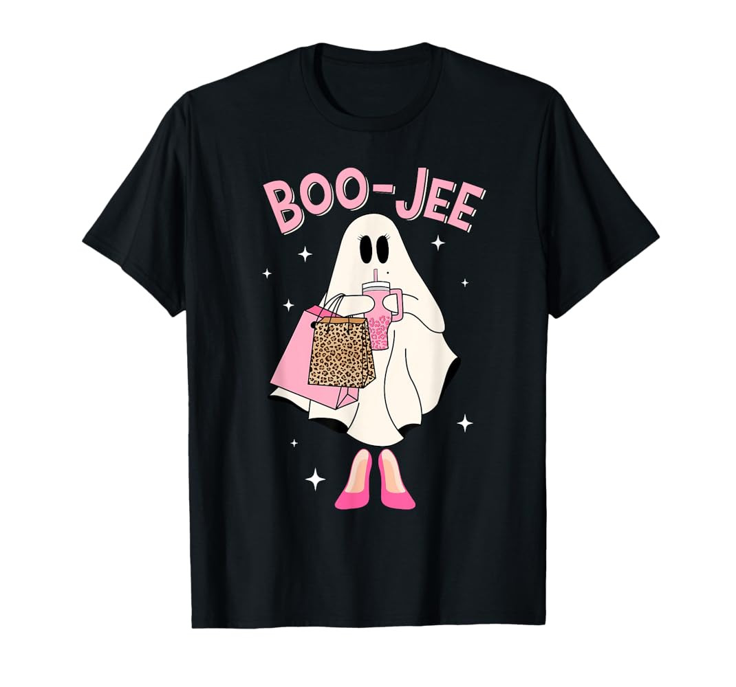 Spooky Season Cute Ghost Funny Halloween Boujee Boo-Jee T-Shirt | Amazon (US)