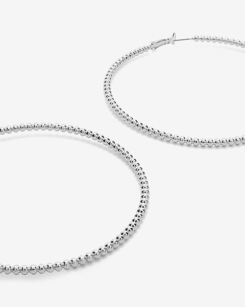 Textured Hoop Earrings | Express