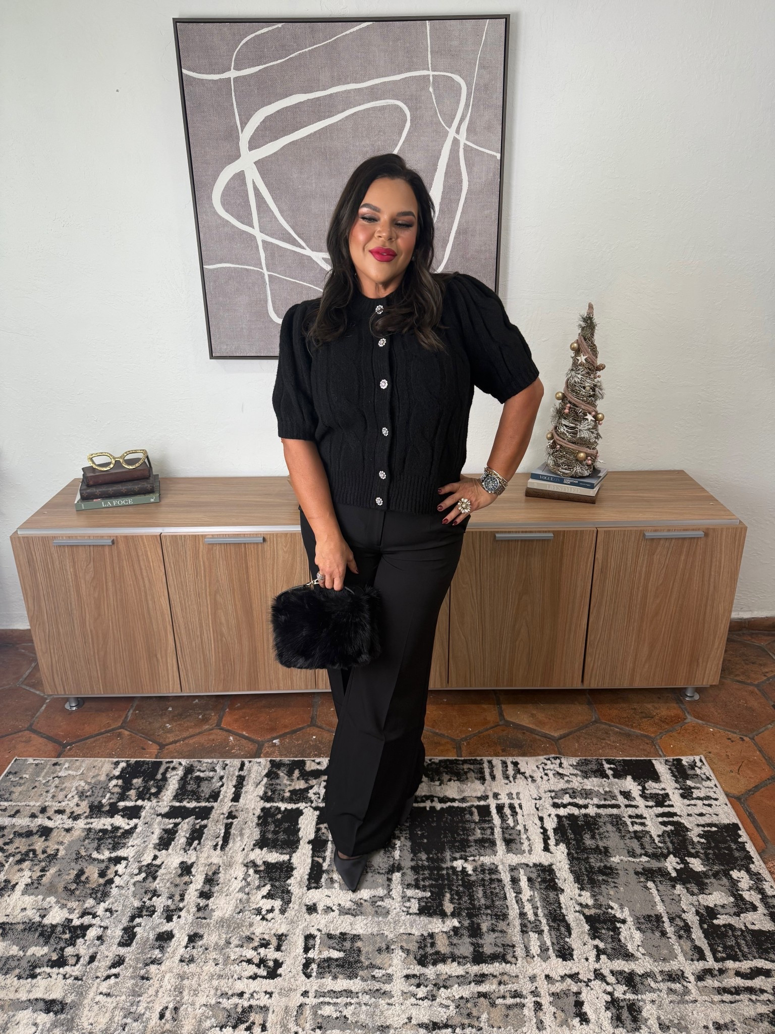 You can never go wrong with a monochromatic outfit and if it is black…even better!

Sweater size M
Pants size 8
Shoe size 9

#walmartstyle #affordablefashion #outfitinspo

#LTKHoliday #LTKMidsize #LTKootd