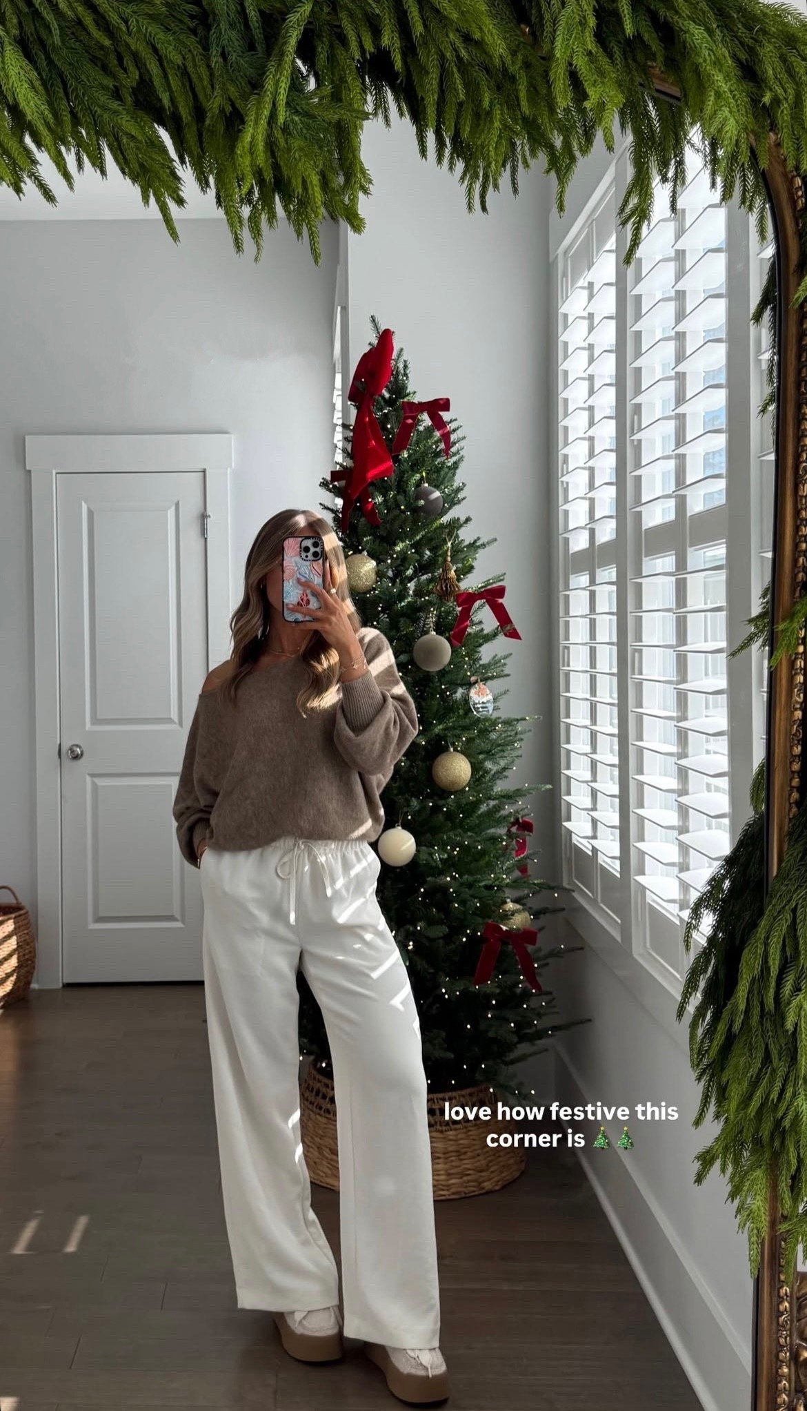 Aritzia sweater
Aritzia lodge pants
Free People shoes
