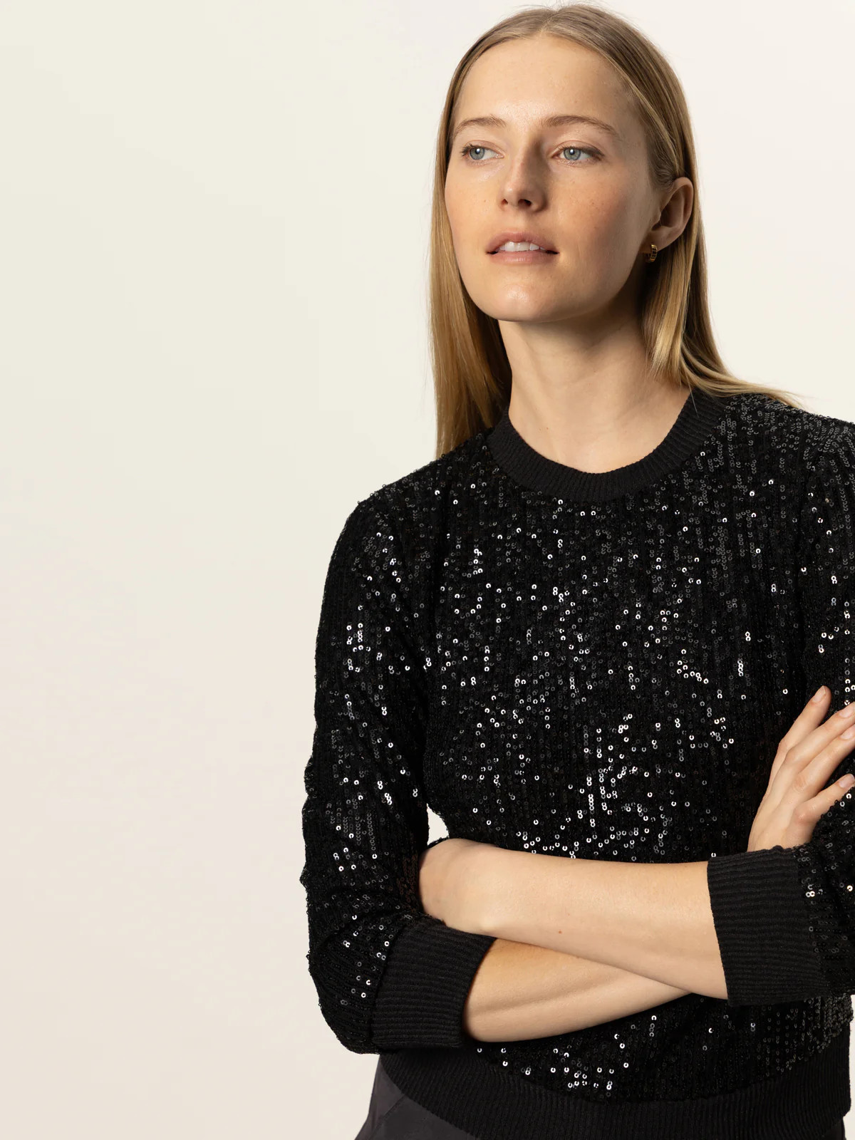 Relaxed Sparkle Popover Black | Sanctuary Clothing