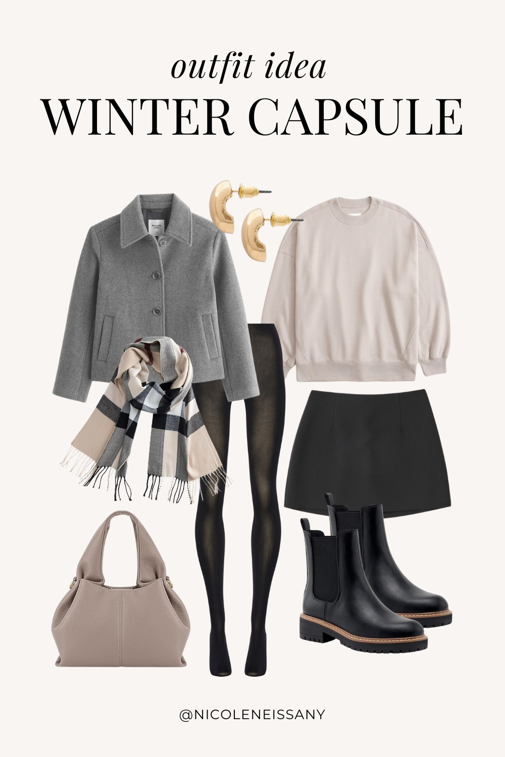 Winter Capsule Wardrobe Outfit Idea | winter capsule outfit, winter outfit, winter outfits, winter style, winter fashion, winter 2024 fashion, winter outfits 2024, winter trends 2024, winter outfit inspo, winter outfit inspiration, winter capsule wardrobe essentials, winter wardrobe essentials, winter closet essentials, winter essentials, winter basics, winter must haves, neutral capsule wardrobe, neutral outfit, neutral fashion, casual outfit, casual date night outfit, elevated casual outfit, brunch outfit, everyday outfit, errands outfit, work outfit, Abercrombie, Abercrombie denim, Abercrombie jeans, Amazon Fashion, Revolve, Lulus, Nordstrom, H&M, Nordstrom // winter jacket, wool jacket, peacoat, bomber jacket, sweatshirt, mini skirt, fleece lined tights, chelsea boots, dumpling purse, polene dupe, polene bag dupe, gold teardrop earrings, winter scarf, plaid scarf

#LTKSeasonal #LTKShoeCrush #LTKItBag #LTKStyleTip #LTKFindsUnder50 #LTKFindsUnder100 #LTKTravel #LTKHome #LTKParties #LTKSaleAlert  

 