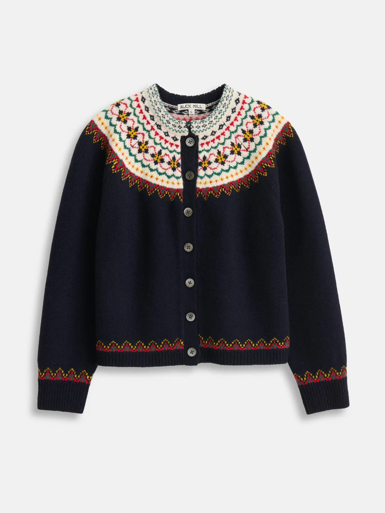 Hilde Fair Isle Cardigan | Alex Mill