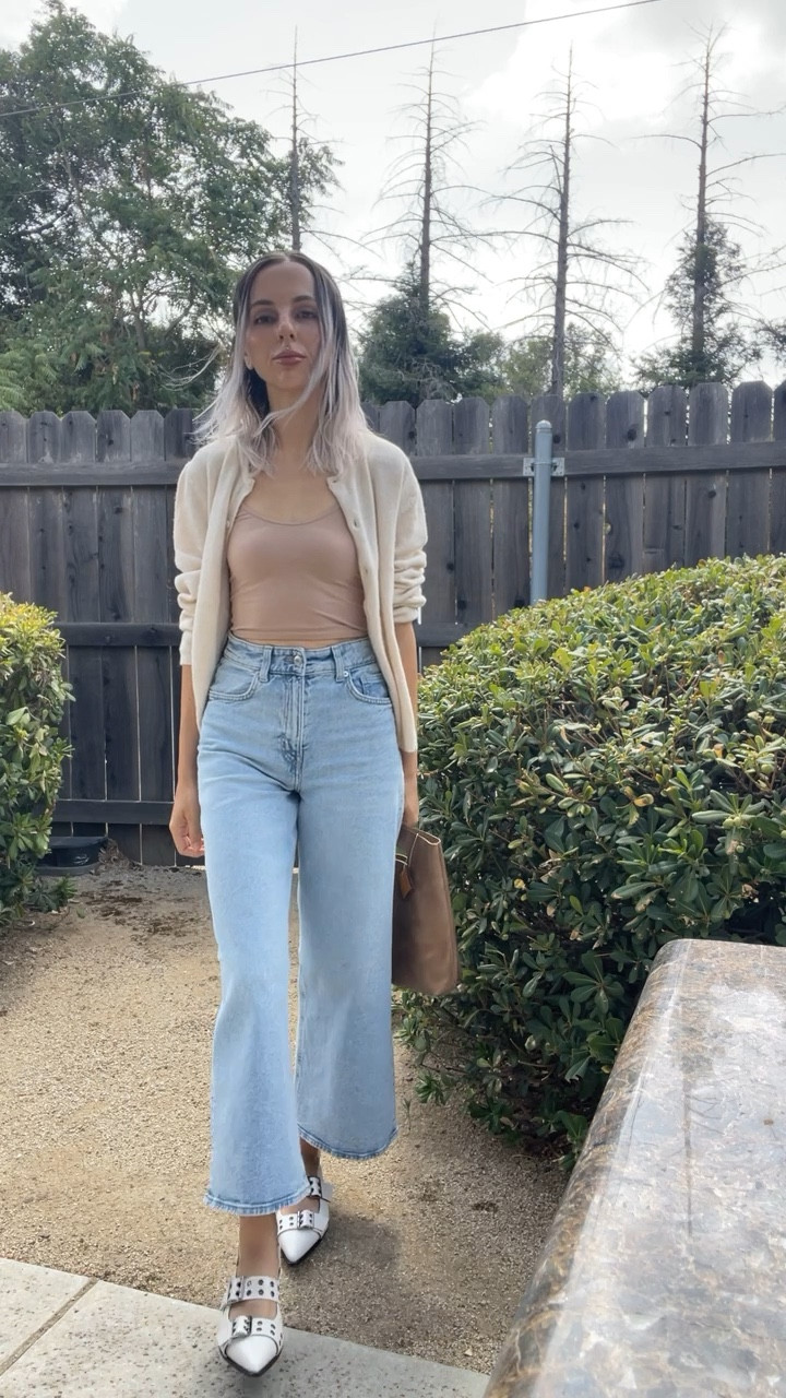 Decided to try out the these H&M wide cut jeans after loving their Wide High Style so much! I like how they look with a flat but may try a boot next.

#LTKFindsUnder50 #LTKFindsUnder100 #LTKBacktoSchool