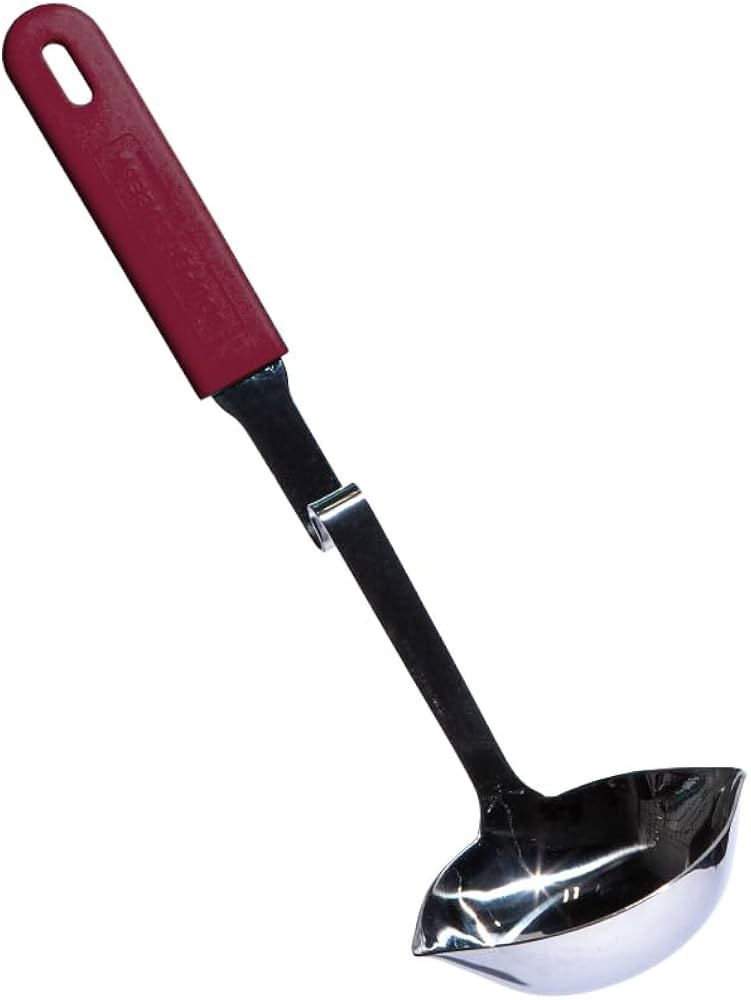 Souper Cubes + Lori Greiner No Mess Stainless Steel Soup Ladle with Silicone Handle - Metal Soup ... | Amazon (US)