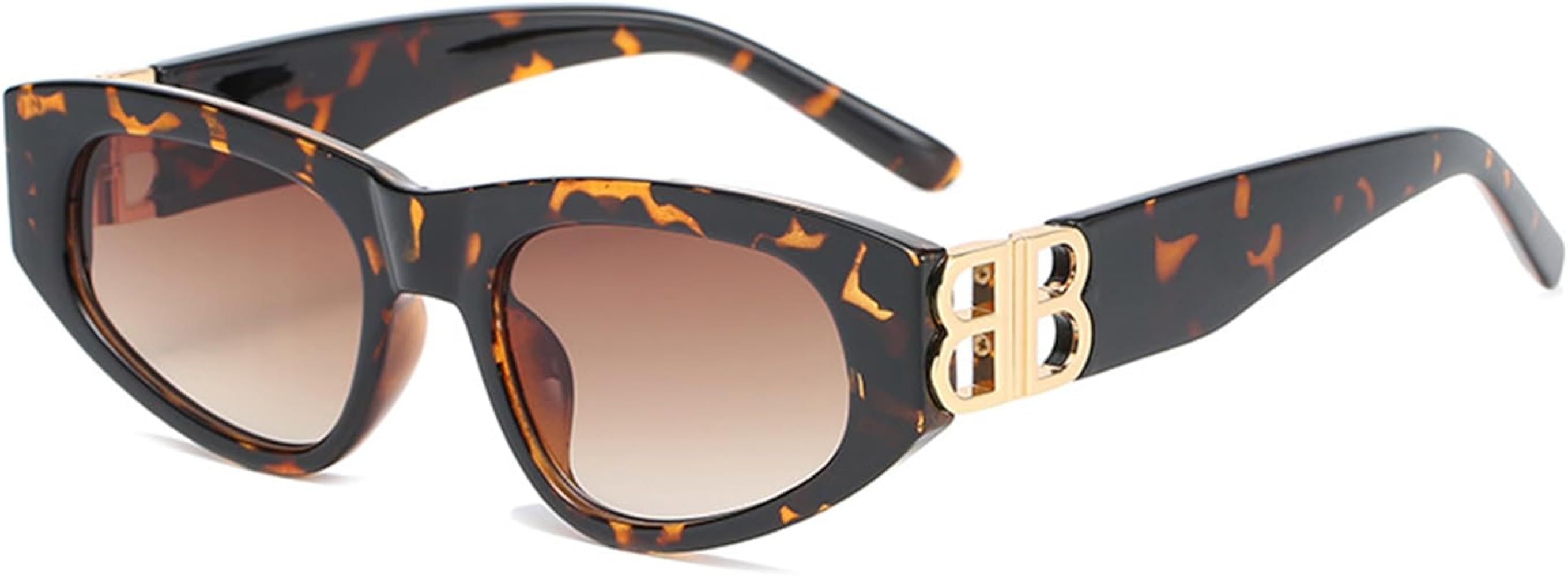 Square Cat Eye Sunglasses for Women Small Trendy Retro Classic Vintage Trendy Cateye Shades Sunni... | Amazon (US)